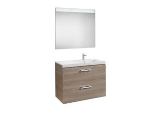 Roca Conjunto Prisma 2 Cajones Espejo 900 Derecha Fresno