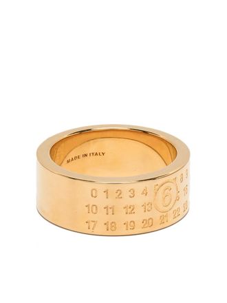 【送料&関税込】Maison Margiela Numbers Engraved Ring MM6 Maison Margiela numbers-engraved cut-out Ring | Silver