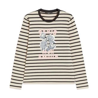 Max Mara Dames, Tops, Zwart, Maat: L Katoen