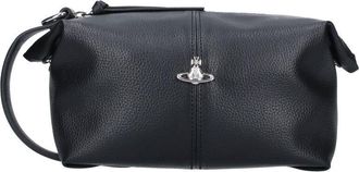 Vivienne Westwood Black Wash Bag Textured PU Pouch