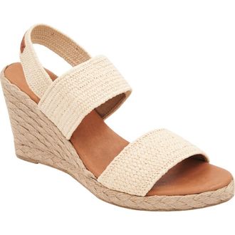 Andr&eacute; Assous Allison Espadrille Wedge Sandal in Natural at Nordstrom, Size 11