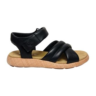 Timberland Flat Sandals, female, Black, Size: 9 1/2 US sandali Pelle
