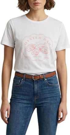 GANT Mujer, Camisetas, Blanco, Talla: S