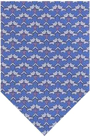 Ferragamo Light Blue Printed Tie