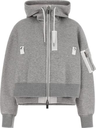 sacai Grey Sponge hoodie
