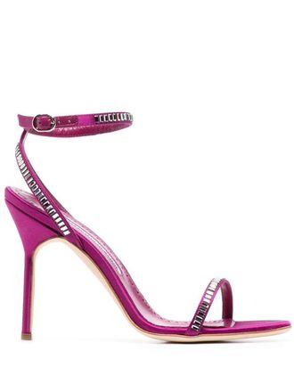 Manolo Blahnik Sandali con tacco a stiletto 100mm - Rosa