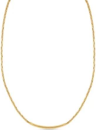 Bony Levy 14K Gold Curved Tube Bar Necklace in 14K Yellow Gold at Nordstrom, Size 18