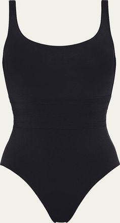 Eres Asia Scoop-Neck One-Piece Swimsuit with Waistband Detail