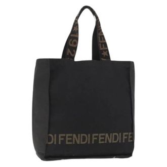 Fendi Pre-owned Tote Bags, female, Black, Size: ONE SIZE Pre-owned Vintage Tote Bag