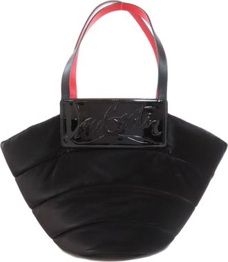 Christian Louboutin Black Velvet Tote Bag (Pre-Owned)