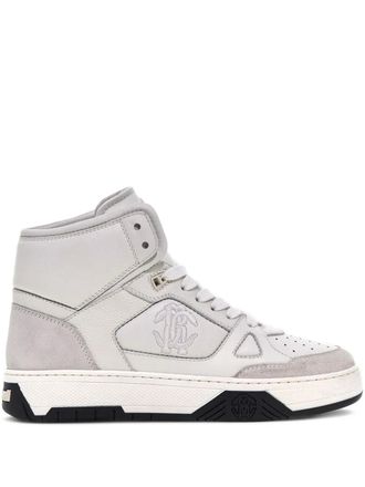 Roberto Cavalli high-top sneakers - women - Bos Taurus/Pig Leather/Elastodiene - 40 - White