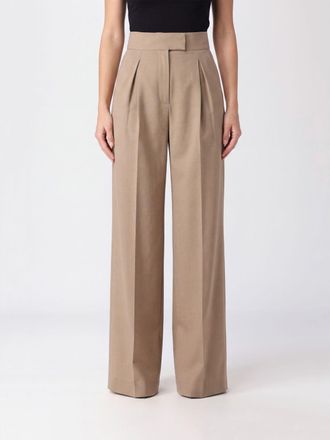 Valentino Garavani High-Waisted Pleated Merino Wool Wide-Leg Trousers