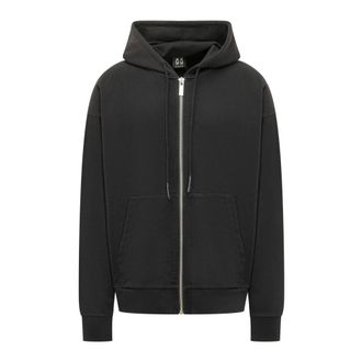 44 Label Group Zip-throughs, male, Black, Size: S Classic Zip Hoodie