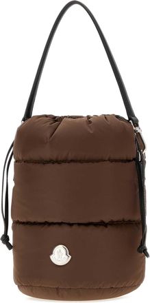 Moncler Womens Brown Nylon Caradoc Bucket Bag 262 Borse A Secchiello