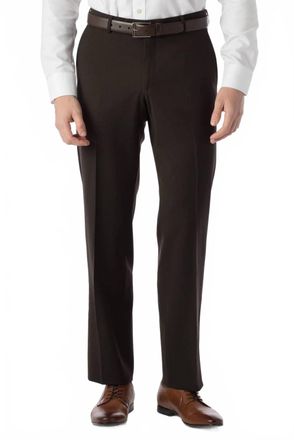 Ballin Super 120S Wool Gabardine Comfort-Eze Trouser In Brown