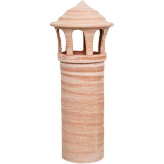 Biscottini International Comignolo in terracotta 72x29 cm Decorazioni giardino Comignolo terracotta fatto a mano