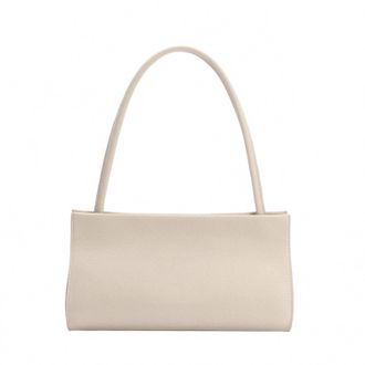Melie Bianco Womens Ryleigh Recycled Vegan Leather Shoulder Bag In Bone