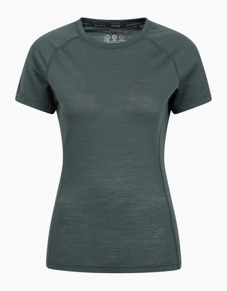 Mountain Warehouse Womens Mountain Warehouse Womens/Ladies Summit Merino Wool Thermal Top - Green - Size: 12