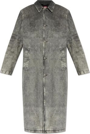 Diesel Padded Coat D-Jack-S1 - Heren - Mantel - Grijs - M - Katoen - Jassen