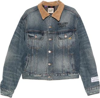 Gallery Dept. Logo-print Contrast-collar Jacket