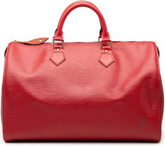 Louis Vuitton Gestructureerde Epi Speedy 35 tweedehands