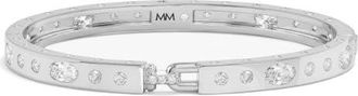 Melinda Maria Ashley Sunset Lock Cuff in Silver-White at Nordstrom, Size Medium