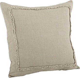Saro Lifestyle Ruffled Design Down-Filled Pillow