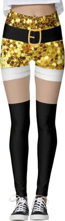 Generic Womens Christmas Tummy Control Patterned Funny Ugly Butt Scrunch Leggings Xmas Holiday Skinny Pant Colorful Tights Festival High Waisted Yoga Pants Ru