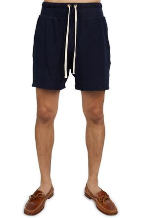 Les Tien Pique Yacht Short in Navy at Nordstrom, Size Xx-Large