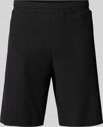 Review Regular Fit Sweatshorts mit Strukturmuster in Black, Gr&ouml;&szlig;e XXL