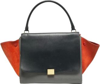 Celine Pre-owned Handbags, female, Multicolor, Size: ONE SIZE Pre-owned Vintage Suede Handbag