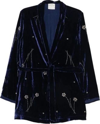 Forte_Forte Jassen, Dames, Blauw, S, 15045 Notte Jurk