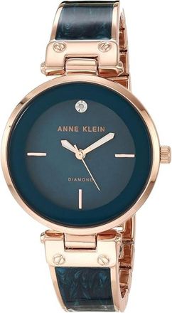 Anne Klein Womens Bangle Blue Dial Watch