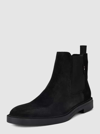 HUGO BOSS Chelsea Boots mit Label-Details Modell Calev in Black, Größe 40
