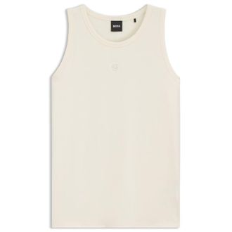 BOSS Slim-fit tank top in cotton, modal, and silk