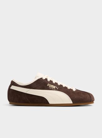 Puma Mens Tackle chocolate and cream sneakers Men