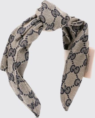 Gucci Cerchietto Gucci in misto cotone con monogram GG jacquard