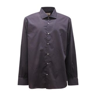 Brooksfield Slim Fit Italiaans Overhemd in Donkerblauw - Heren - Zakelijke Overhemden - Blauw - L - Overhemden