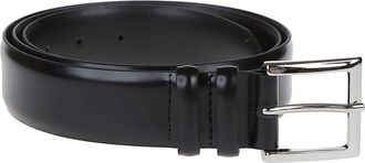 Orciani Stijlvolle Leren Riem - Heren - Riemen - Zwart - 110 CM - Accessoires