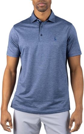 Tailorbyrd M&eacute;lange Mesh Performance Polo in Denim Blue at Nordstrom Rack, Size X-Large