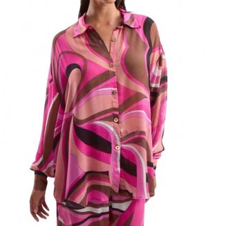 Cin Cin Solace Button Up Shirt In Dolce Pink