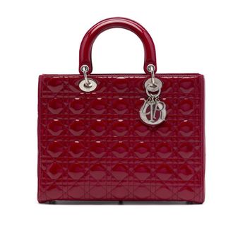 Dior Pre-owned Dior Large Patent Cannage Lady Satchel Ladies K6WK7V94HKOO1U3Y