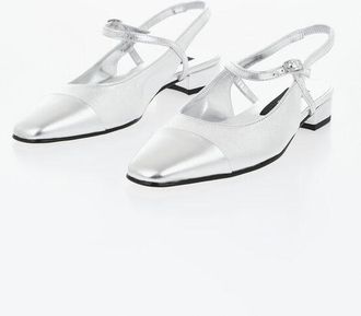 Carel Lam&eacute; Leather Mary Jane Slingbacks OCEANO 2cm size 36,5