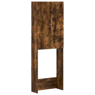 vidaXL Mueble De Ba&ntilde;o Breda Roble Ahumado 66 X 25,5 X 190 Cm Vidaxl