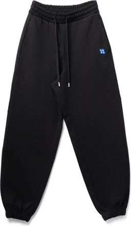 Ader Error Black Trousers with Tetris Logo Patch