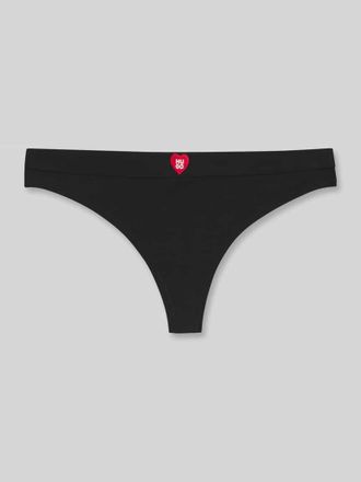 HUGO BOSS String mit Logo-Detail HUGO HEART THONG in Black, Gr&ouml;&szlig;e XL