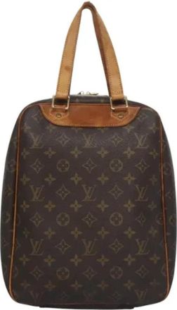 Louis Vuitton Tweedehands Canvas handtassen - Dames - Vintage Handtas - Bruin - ONE Size - Leer - Vintage