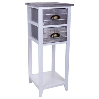 Wanderlust Deco Wanderlust Deco - Mesita De Madera Blanca 30x30x73
