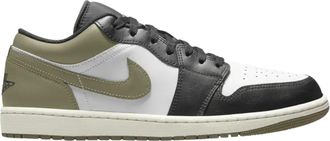 Nike Jordan Nike Air Jordan 1 Low Sneaker in White / Medium Olive Men Low-Top
