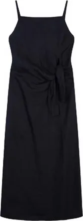Tela Womens Ninfa Midi Dress In Black